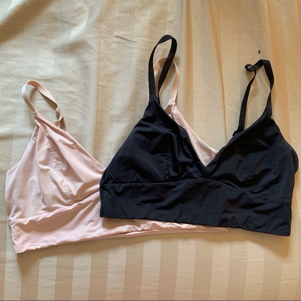 Maidenform Pink and Black (pack of 4) Bralettes